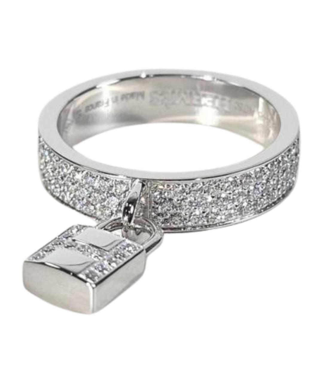 HERMES Серебряное кольцо из белого золота, фото 1