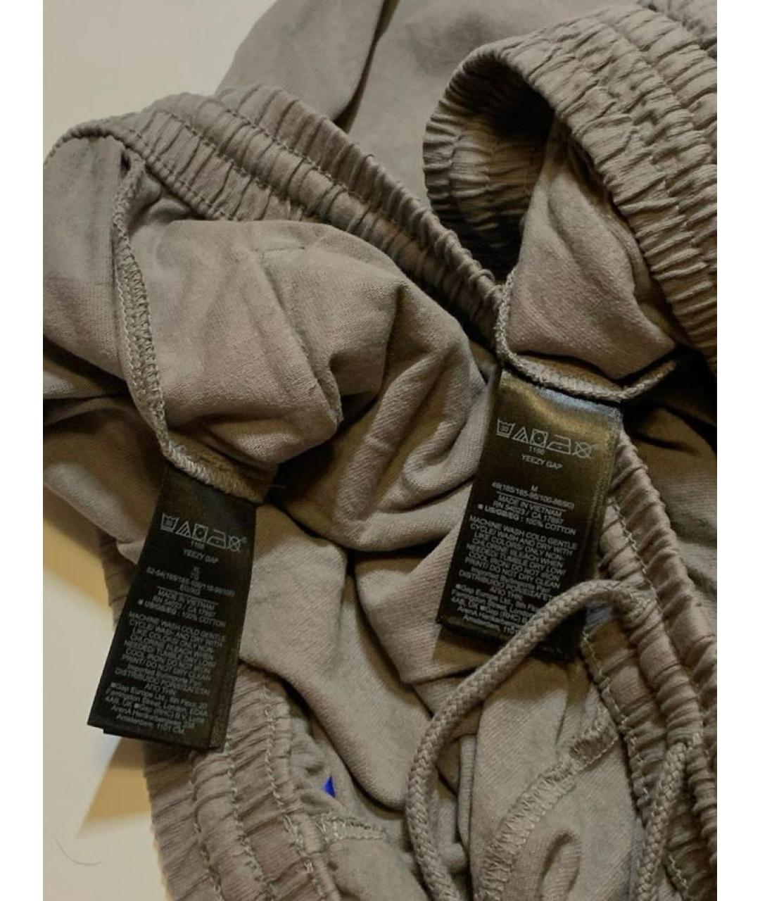 YEEZY Коричневые хлопковые повседневные брюки, фото 4
