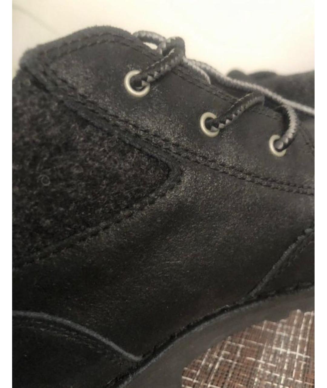 UGG AUSTRALIA Черные текстильные ботинки, фото 8