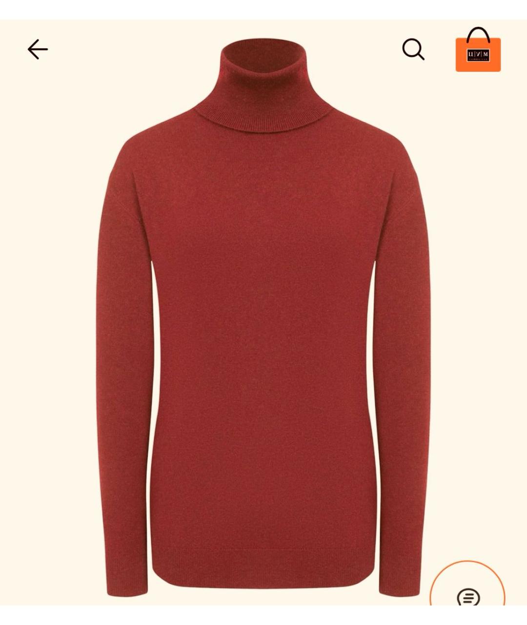 BRUNELLO CUCINELLI Бордовый кашемировый джемпер / свитер, фото 5