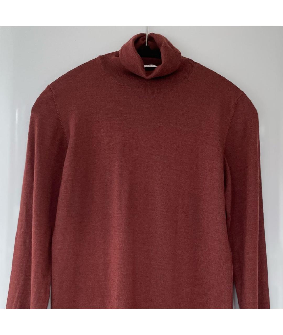 BRUNELLO CUCINELLI Бордовый кашемировый джемпер / свитер, фото 4