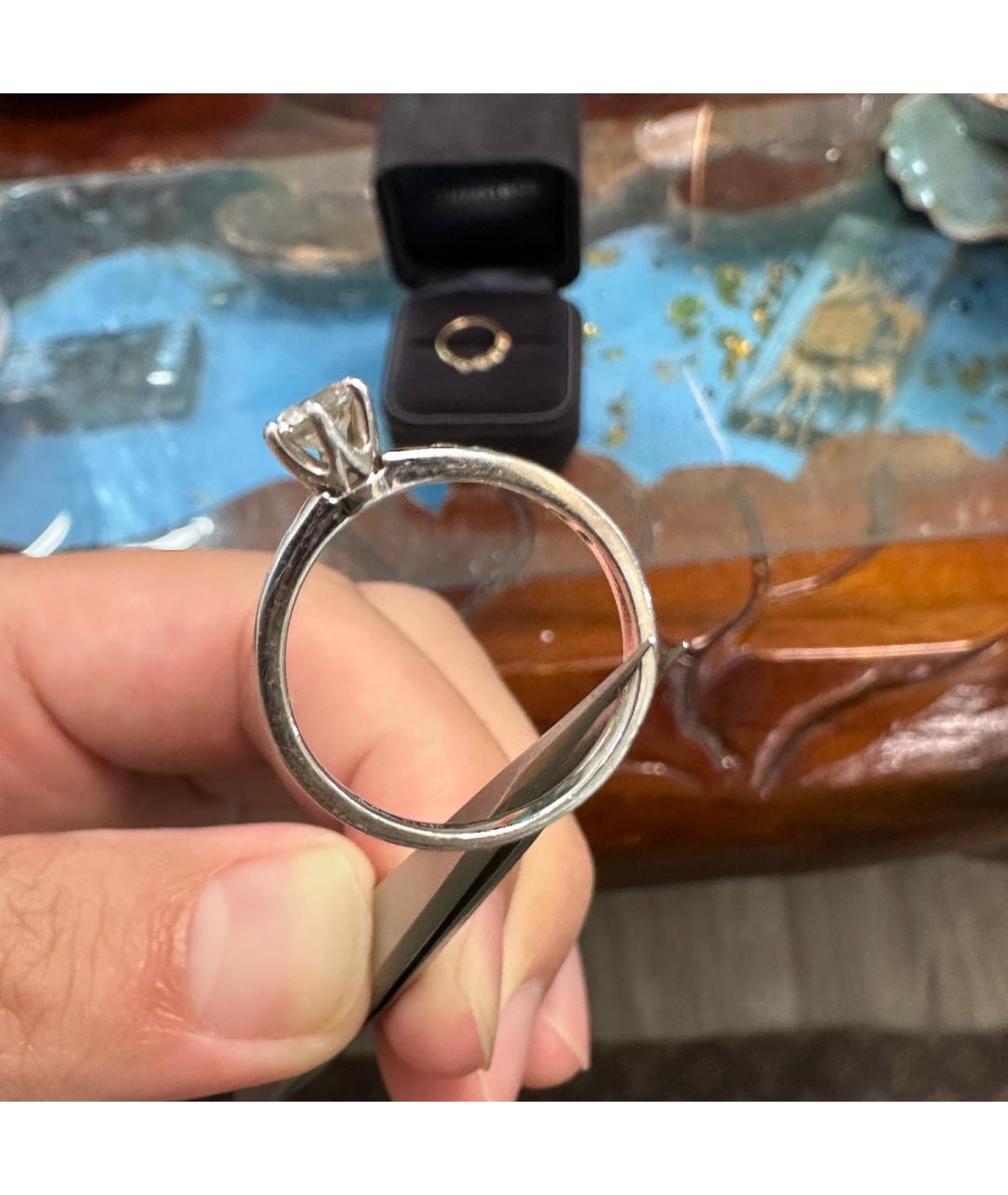 TIFFANY&CO Серебряное платиновое кольцо, фото 5