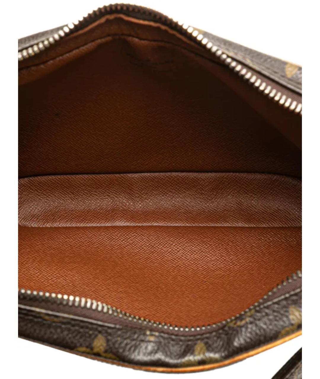LOUIS VUITTON Коричневая кожаная сумка через плечо, фото 3