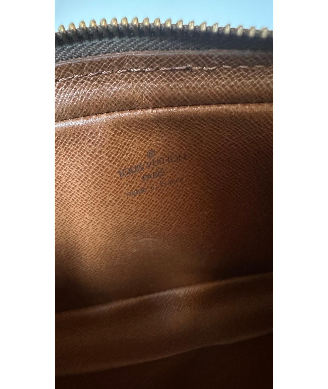 LOUIS VUITTON Коричневая кожаная сумка через плечо, фото 4