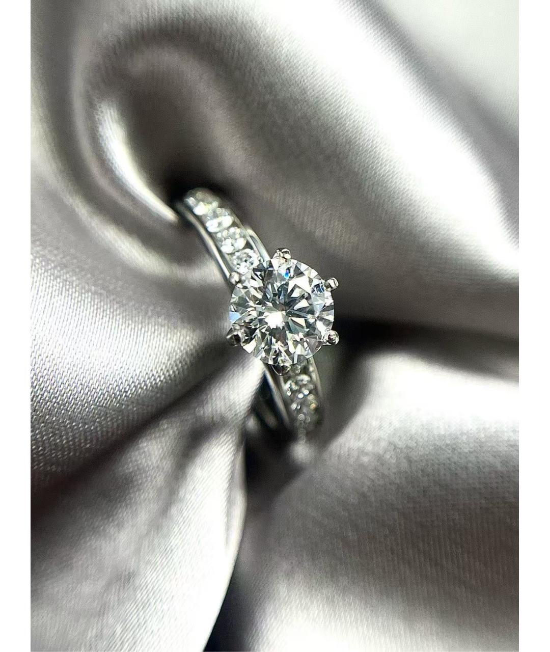 TIFFANY&CO Серебряное платиновое кольцо, фото 6
