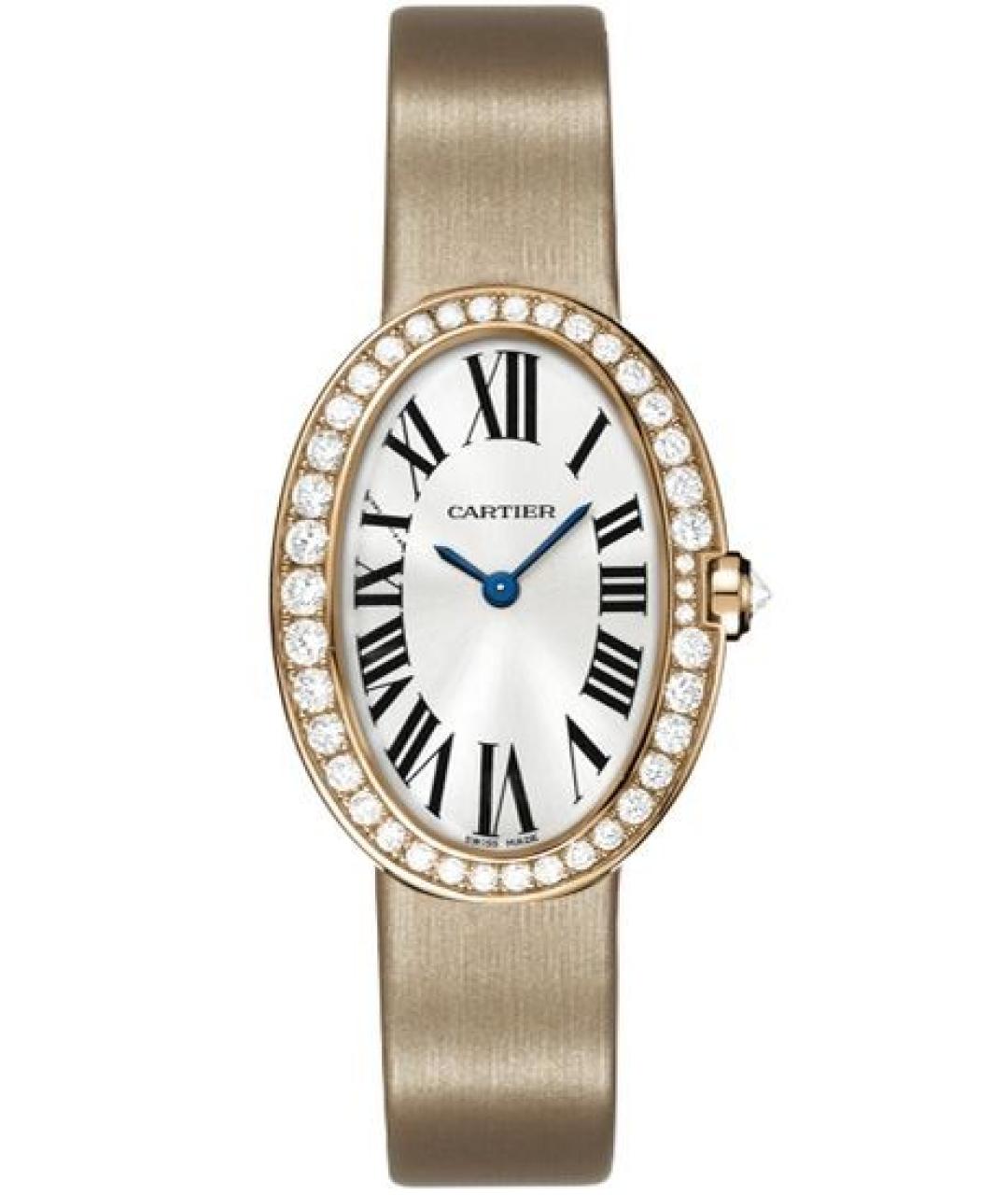 CARTIER Белые часы из розового золота, фото 1