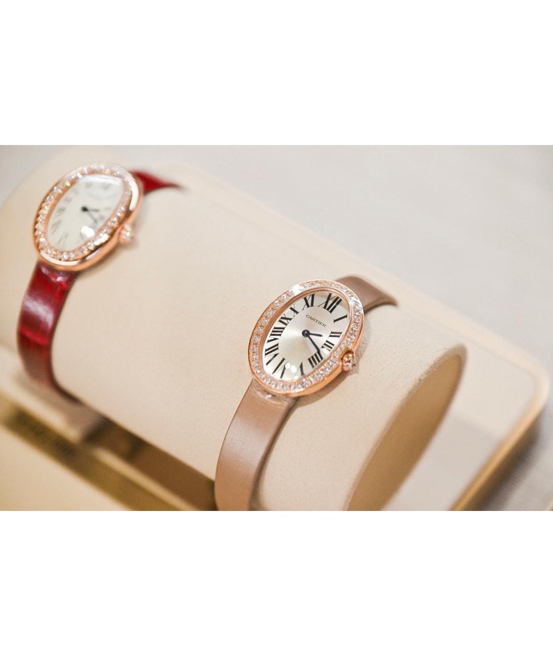 CARTIER Белые часы из розового золота, фото 4