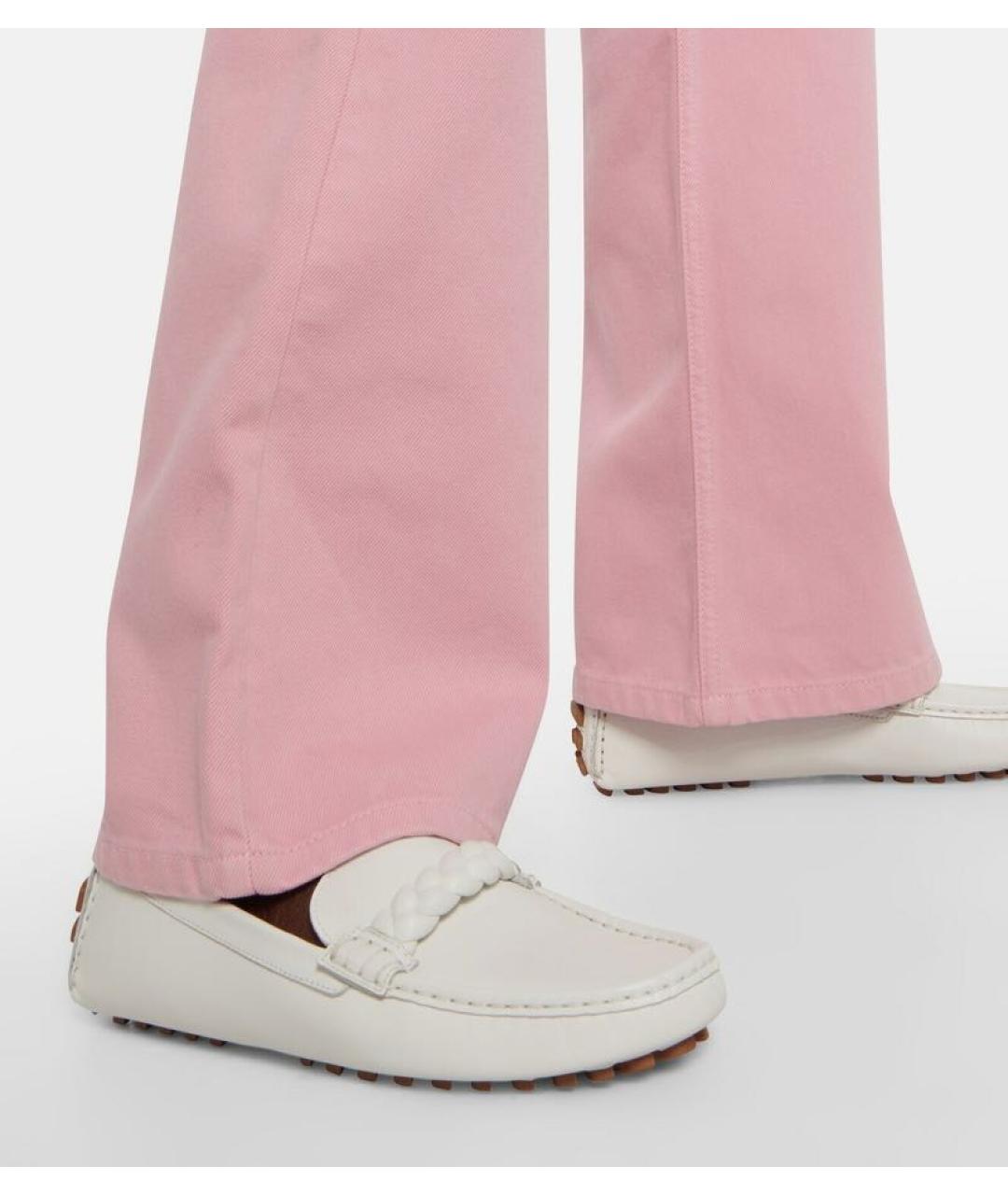 GIANVITO ROSSI Белые кожаные мокасины, фото 6