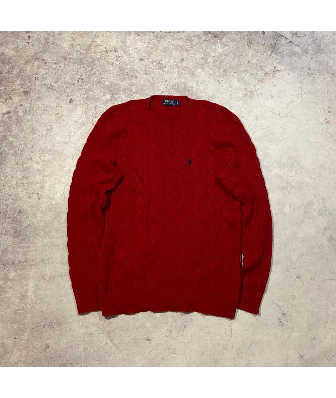 POLO RALPH LAUREN Красный шерстяной джемпер / свитер, фото 5