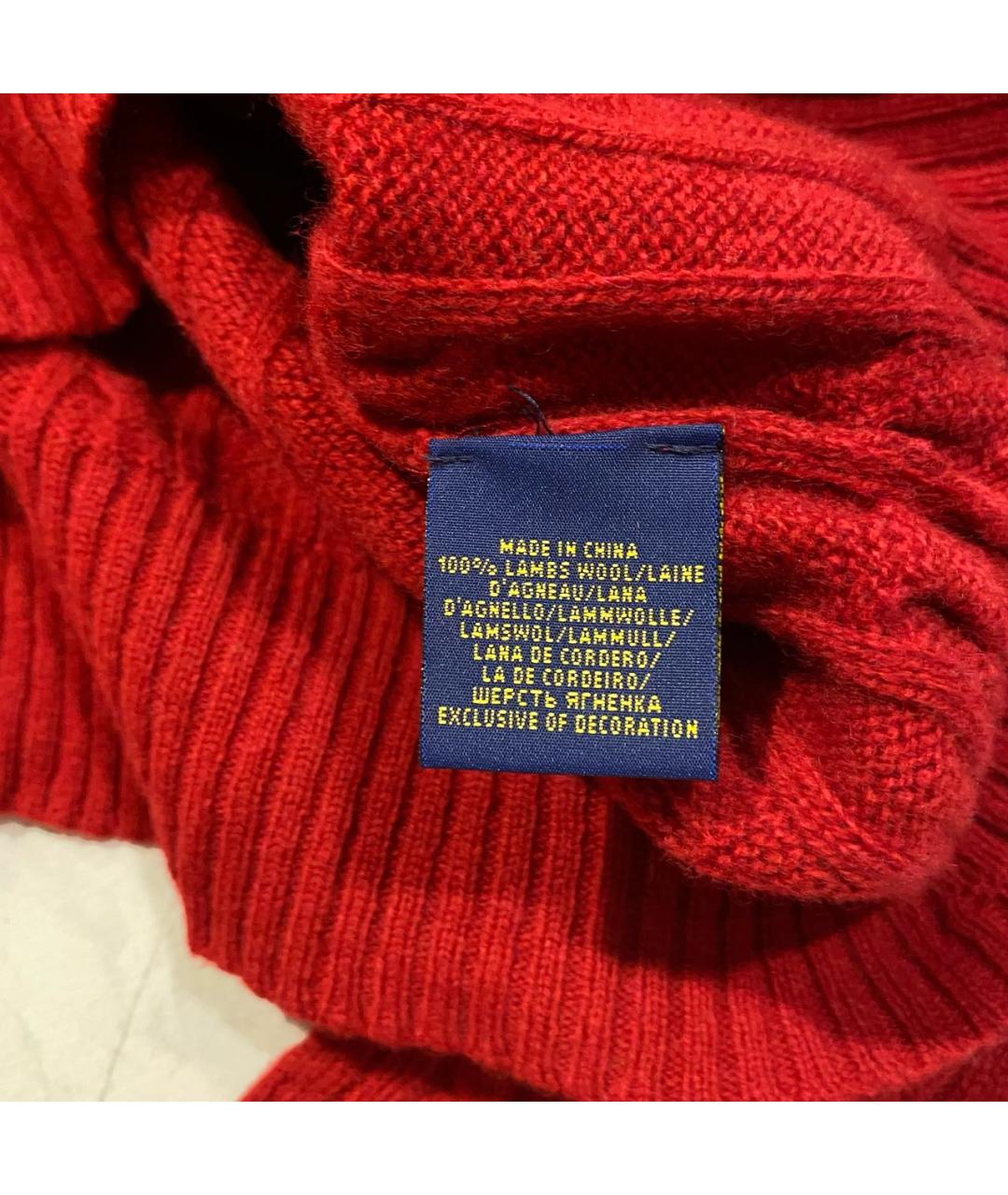 POLO RALPH LAUREN Красный шерстяной джемпер / свитер, фото 4