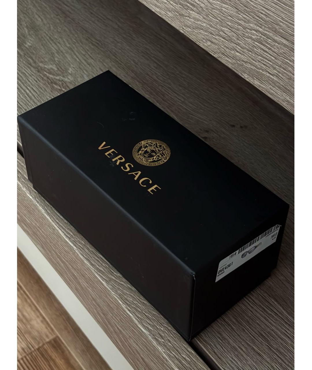 VERSACE Серые пластиковые солнцезащитные очки, фото 4