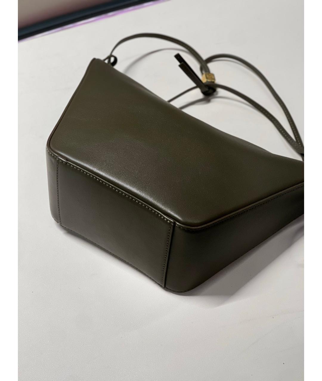 LOEWE Зеленая кожаная сумка через плечо, фото 3