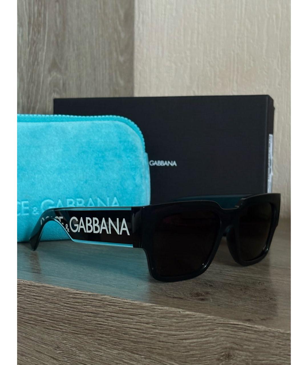DOLCE&GABBANA Черные пластиковые солнцезащитные очки, фото 6