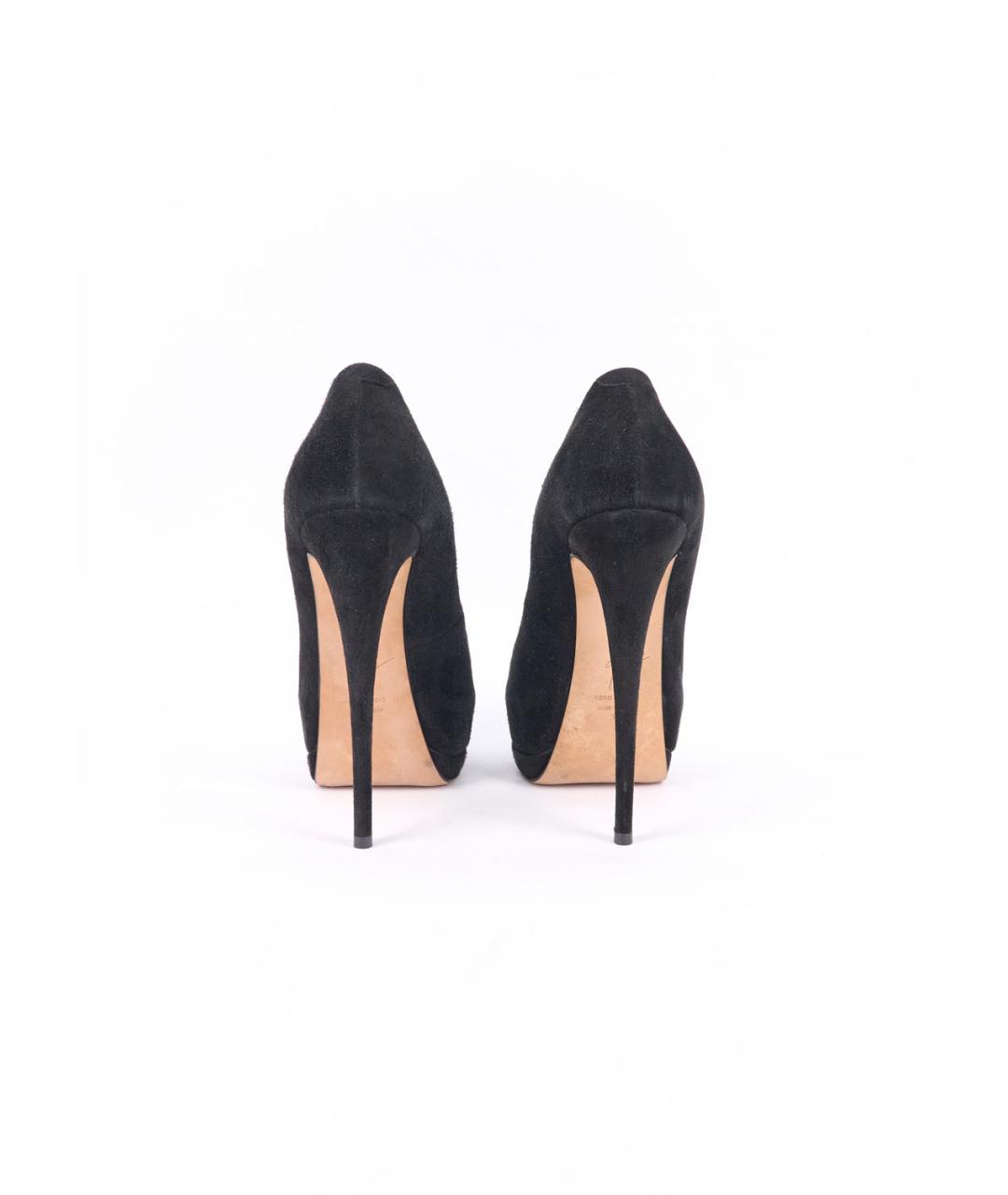GIUSEPPE ZANOTTI DESIGN Черные замшевые туфли, фото 4