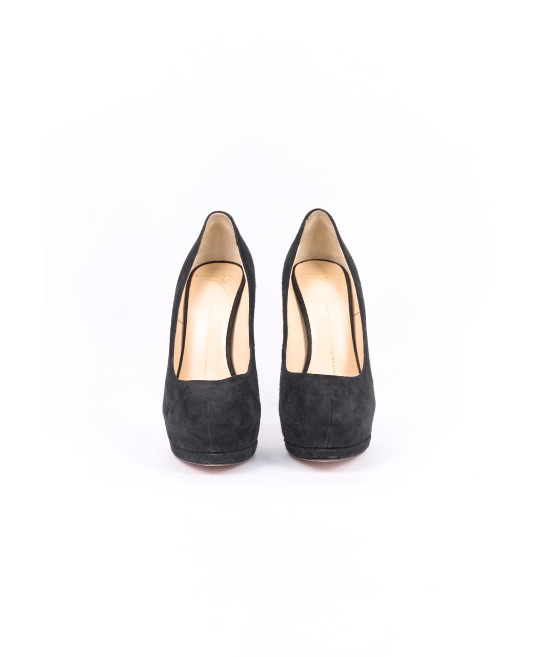 GIUSEPPE ZANOTTI DESIGN Черные замшевые туфли, фото 3