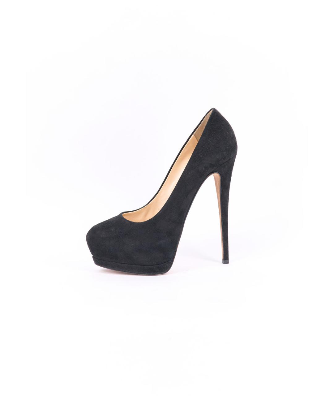 GIUSEPPE ZANOTTI DESIGN Черные замшевые туфли, фото 6