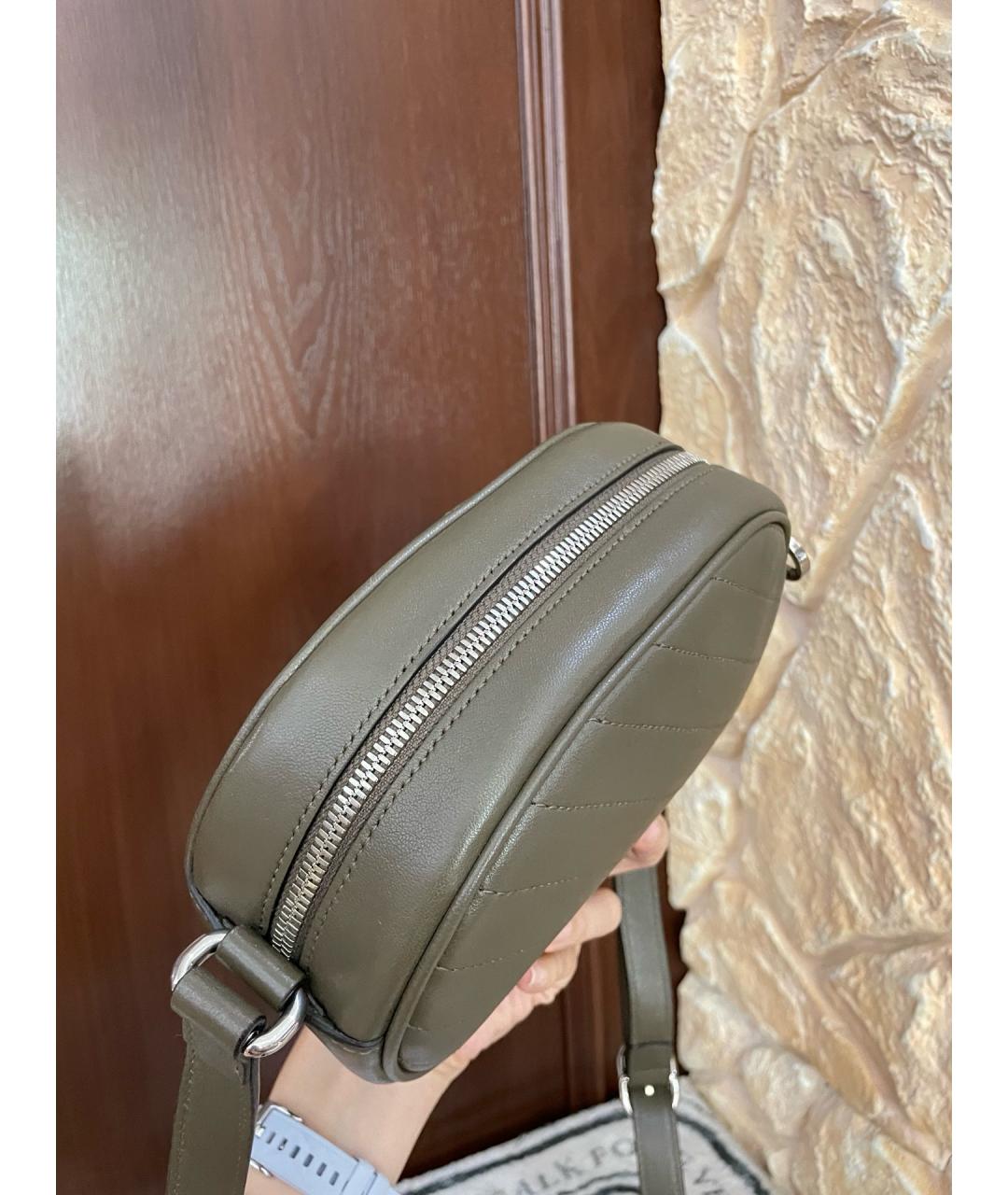 GUCCI Зеленая кожаная сумка через плечо, фото 4