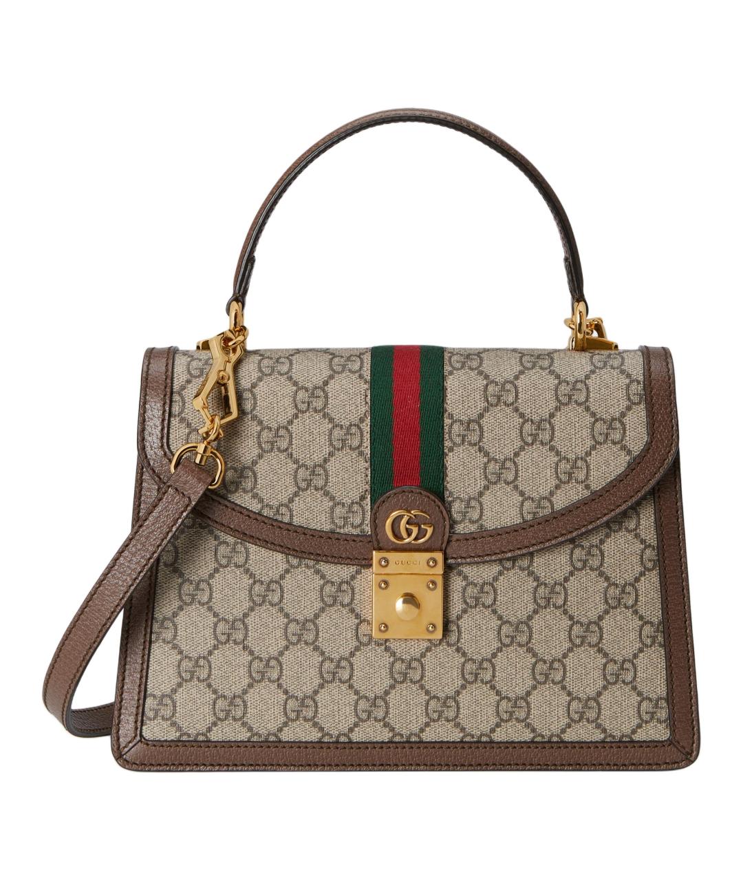 GUCCI Коричневая сумка через плечо, фото 1