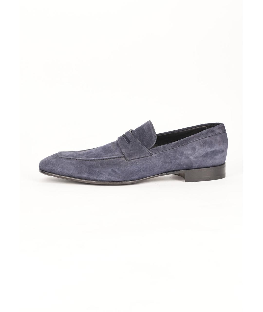 ERMENEGILDO ZEGNA XXX Синие замшевые туфли, фото 6