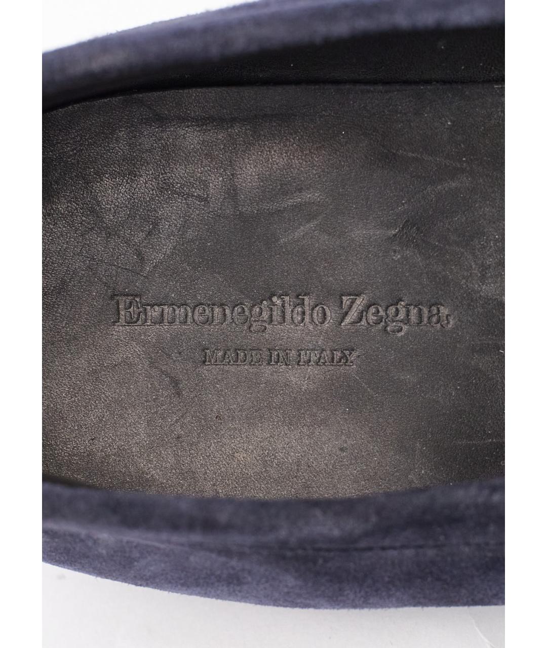 ERMENEGILDO ZEGNA XXX Синие замшевые туфли, фото 5