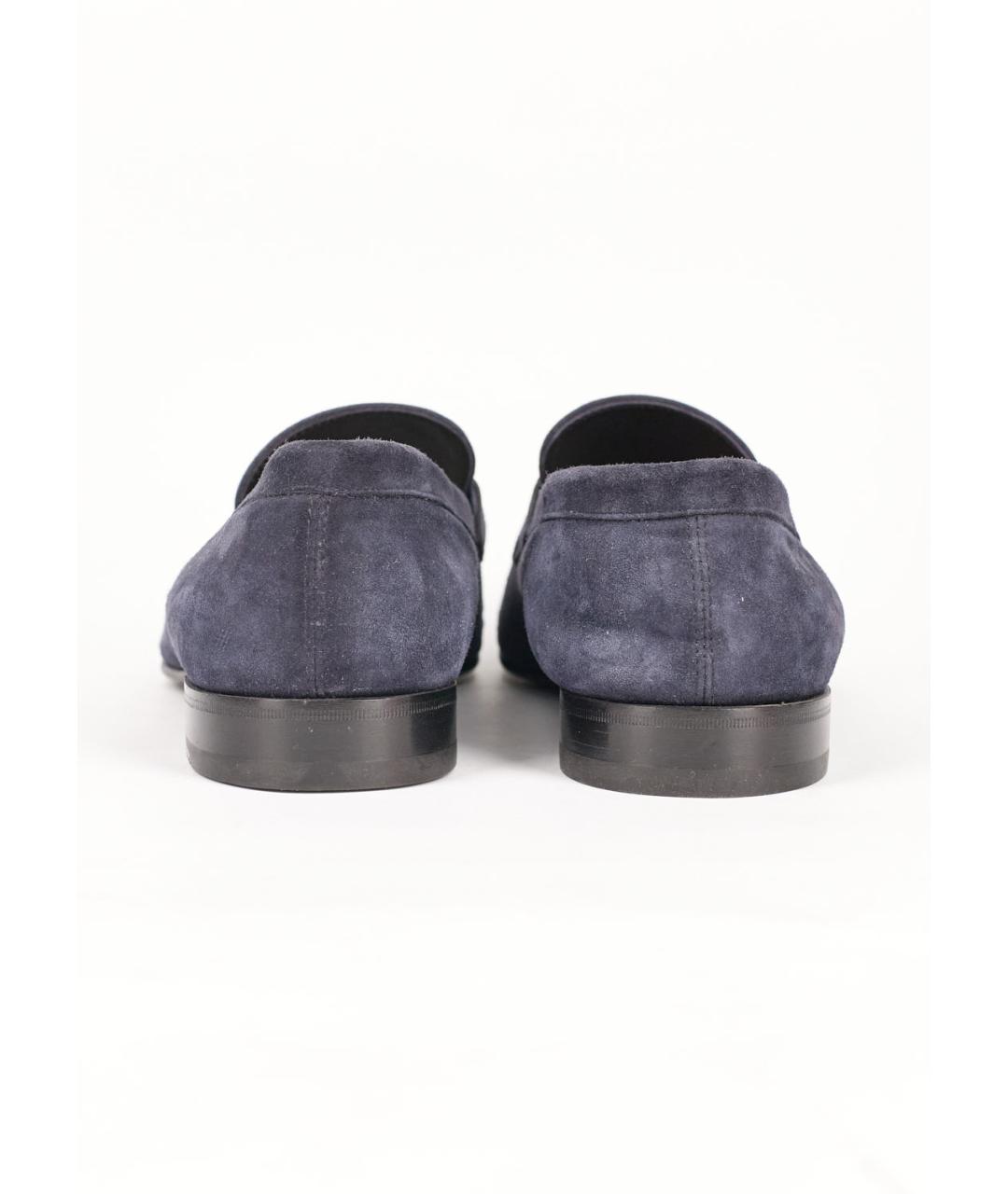 ERMENEGILDO ZEGNA XXX Синие замшевые туфли, фото 4