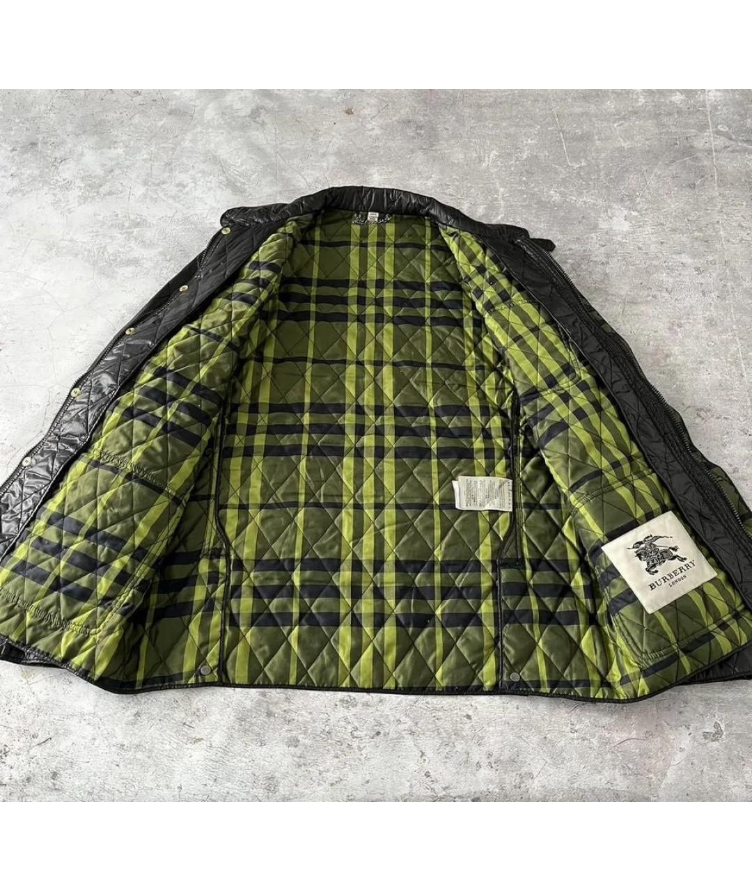 BURBERRY Черная полиамидовая куртка, фото 2