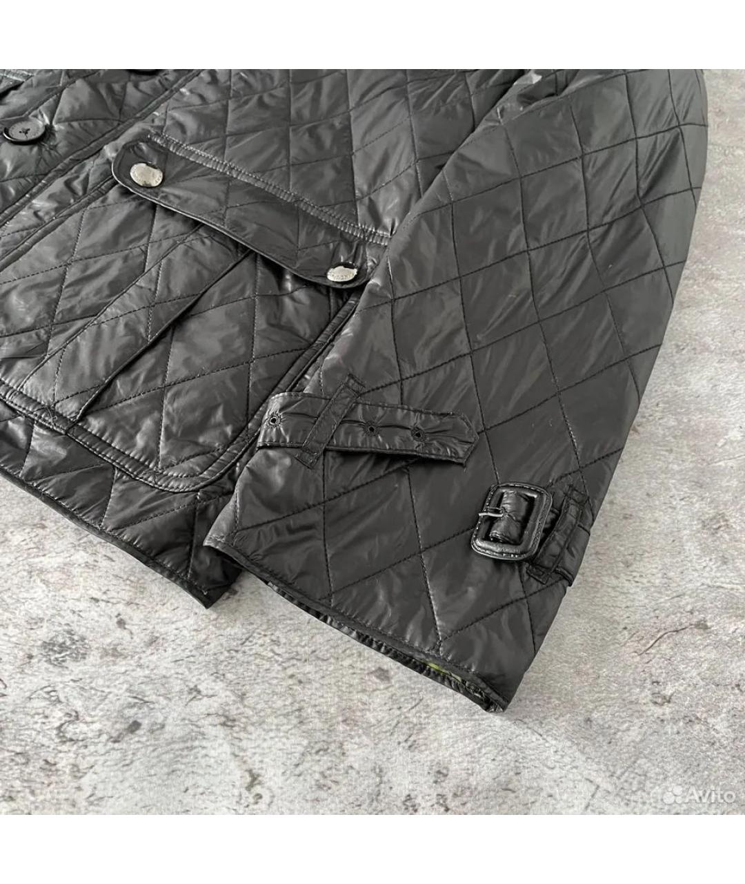 BURBERRY Черная полиамидовая куртка, фото 7
