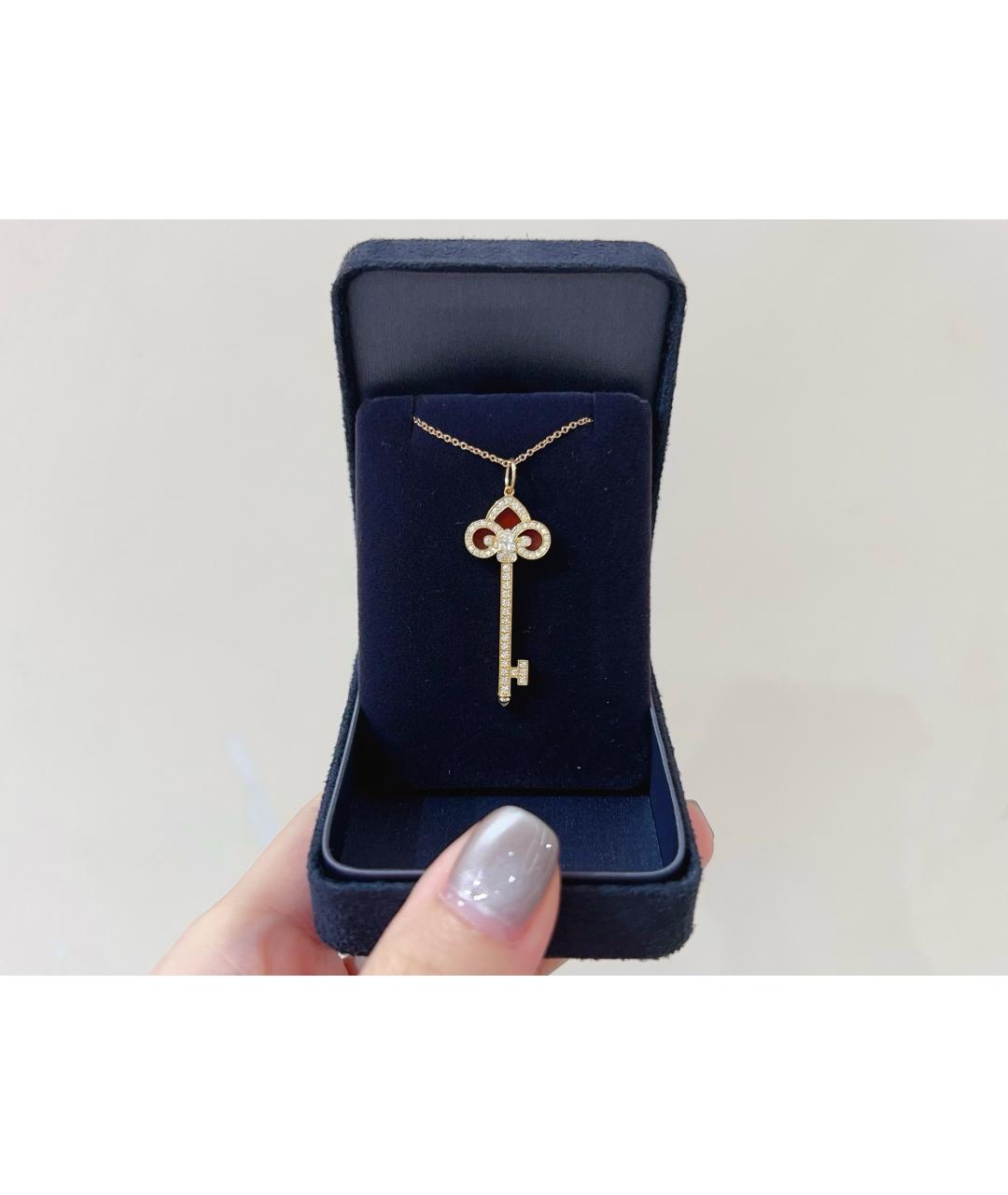 TIFFANY&CO Розовая подвеска из розового золота, фото 2