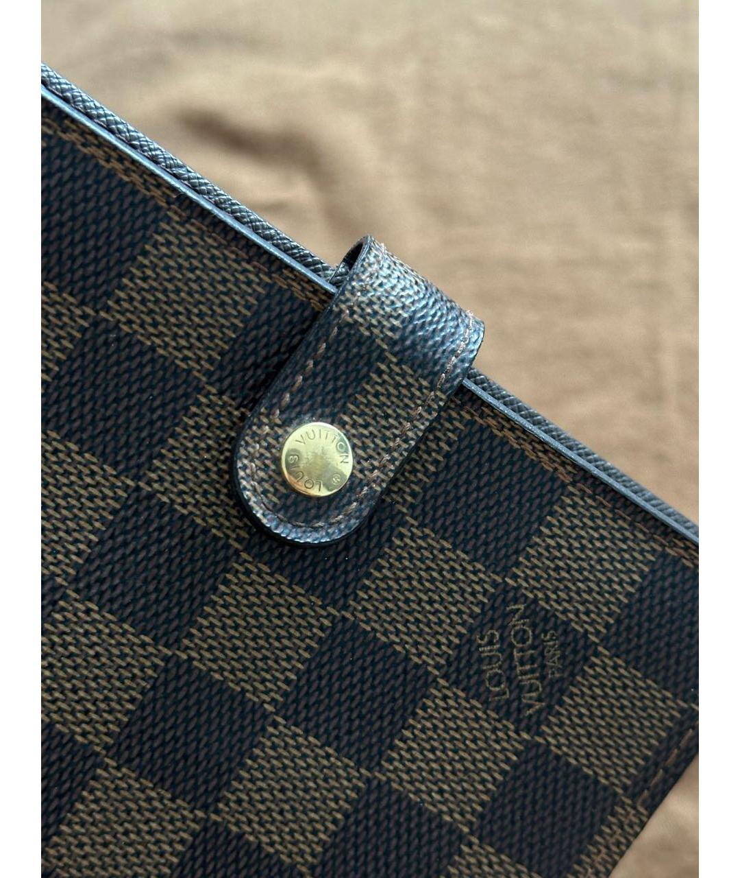LOUIS VUITTON Коричневая визитница из искусственной кожи, фото 4