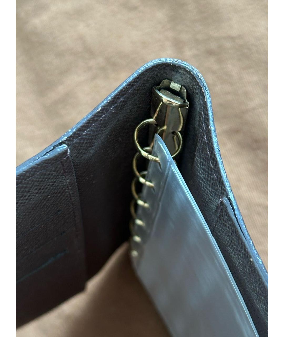 LOUIS VUITTON Коричневая визитница из искусственной кожи, фото 5