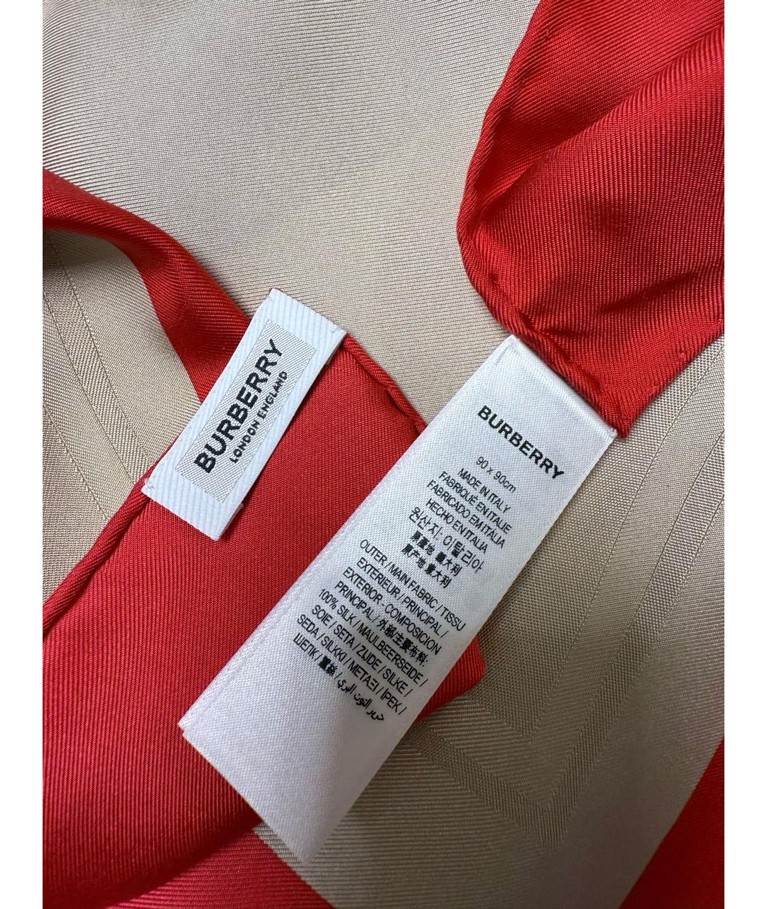 BURBERRY Мульти шелковый платок, фото 4