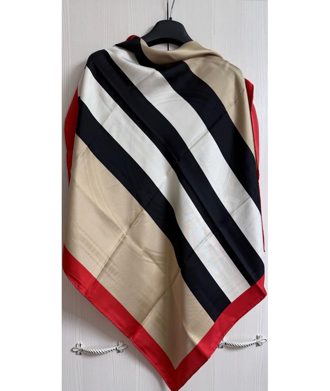 BURBERRY Мульти шелковый платок, фото 3