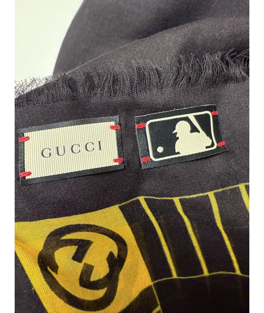 GUCCI Черный платок, фото 5