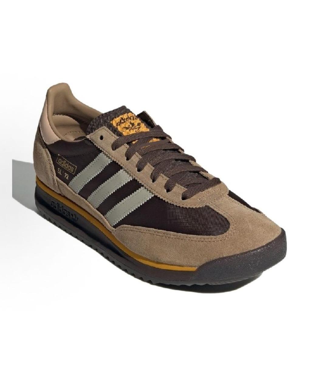 ADIDAS Коричневые замшевые низкие кроссовки / кеды, фото 2
