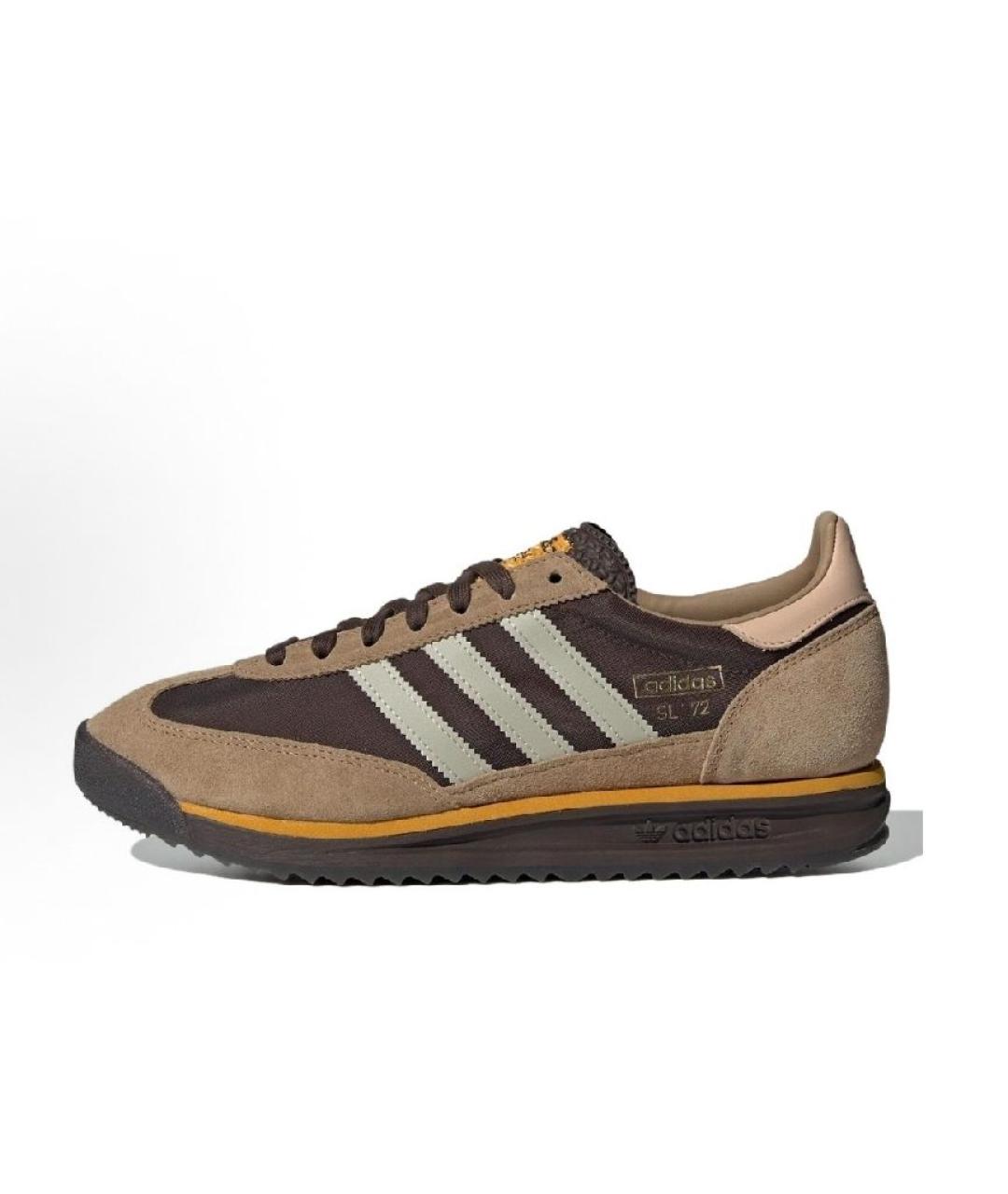 ADIDAS Коричневые замшевые низкие кроссовки / кеды, фото 4