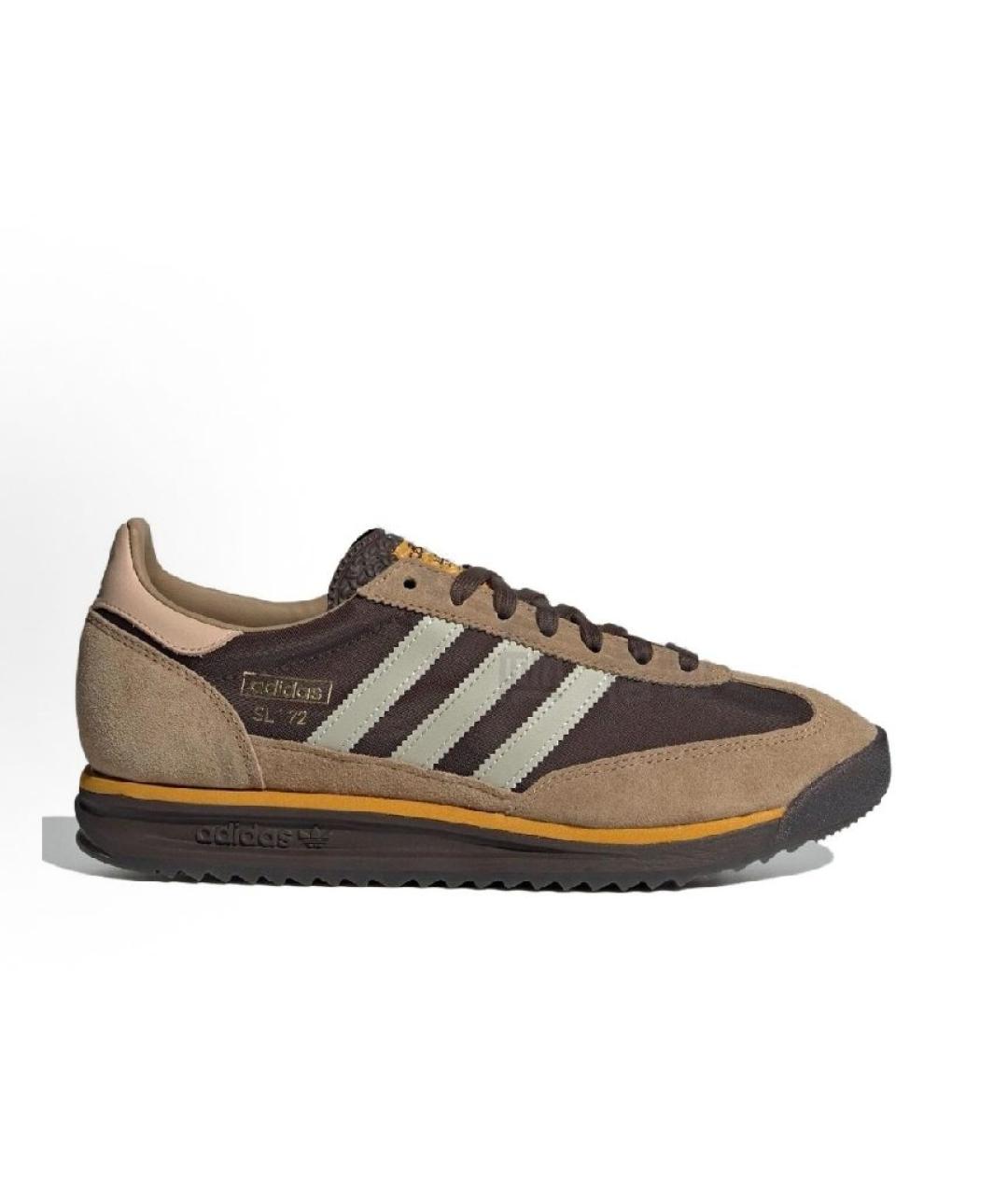 ADIDAS Коричневые замшевые низкие кроссовки / кеды, фото 7
