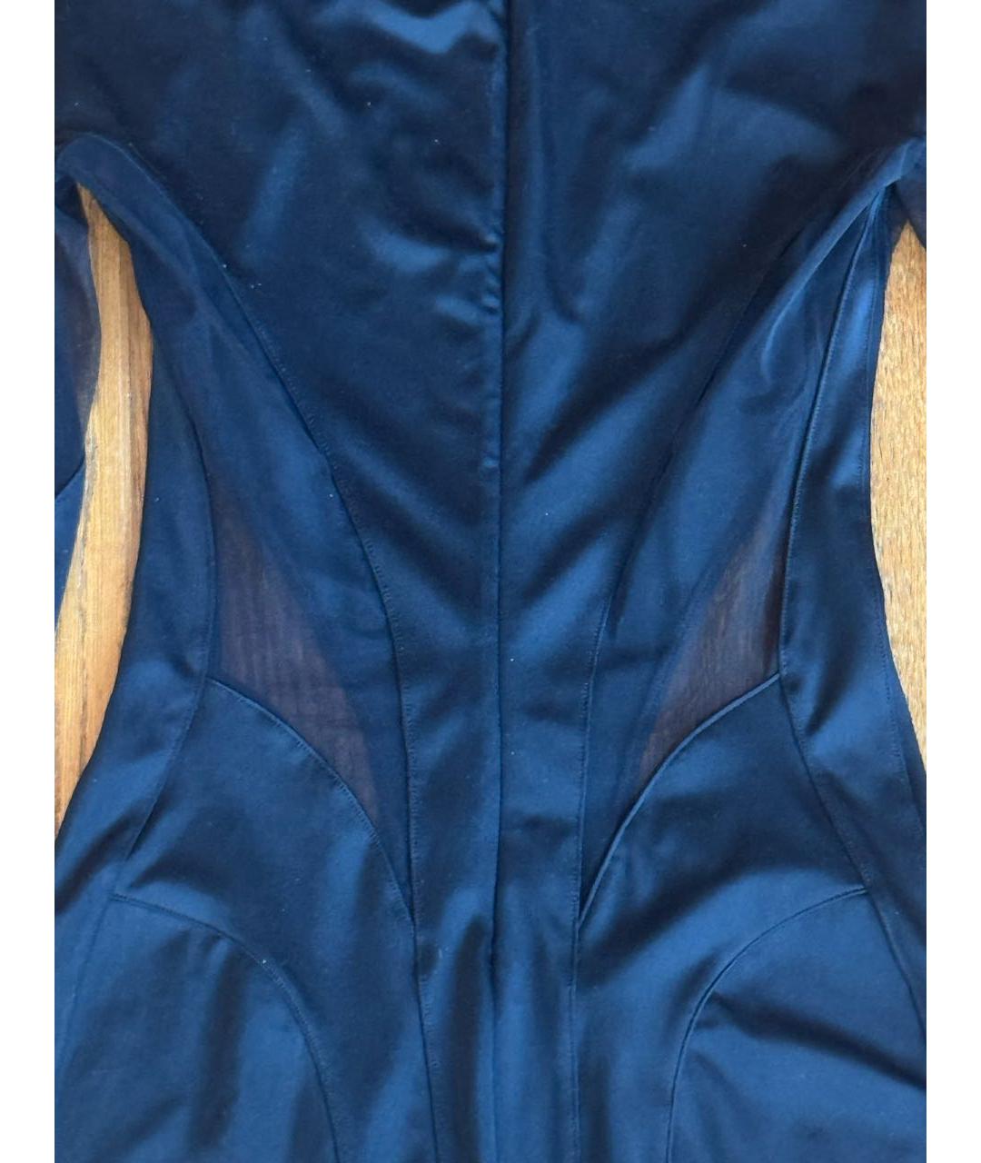 MUGLER Черное полиэстеровое платье, фото 5