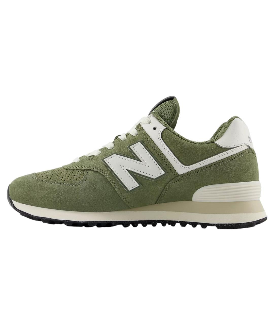 NEW BALANCE Зеленые замшевые кроссовки, фото 2