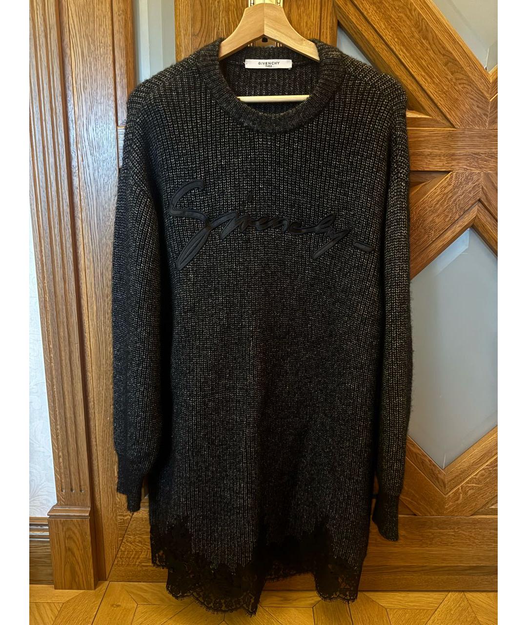 GIVENCHY Серое хлопковое повседневное платье, фото 3