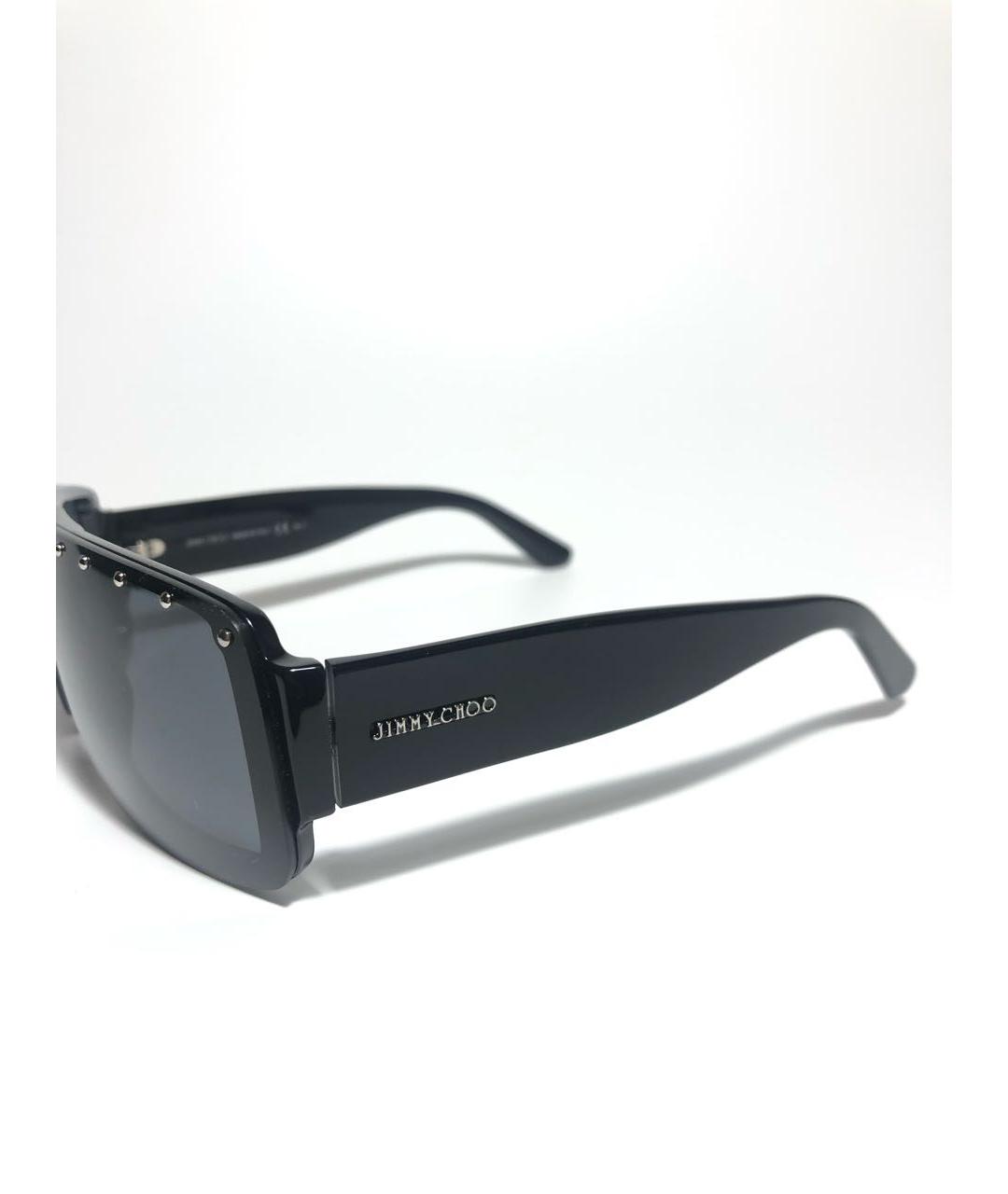 JIMMY CHOO Черные пластиковые солнцезащитные очки, фото 3