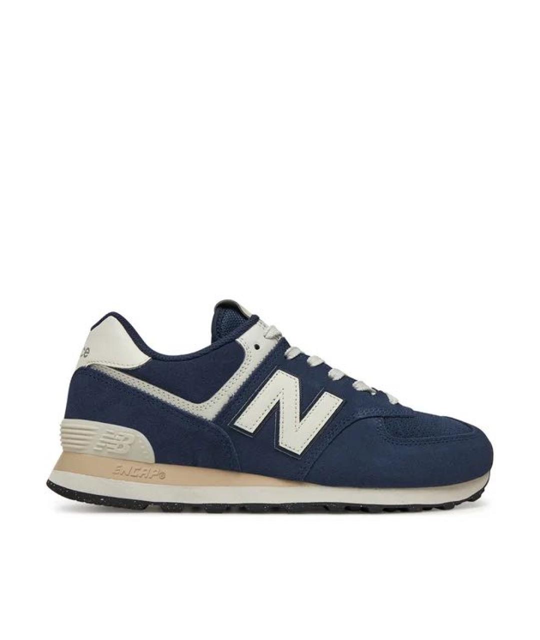 NEW BALANCE Темно-синие замшевые кроссовки, фото 7