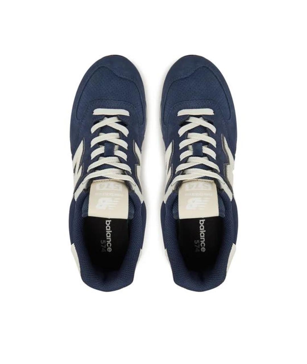 NEW BALANCE Темно-синие замшевые кроссовки, фото 5