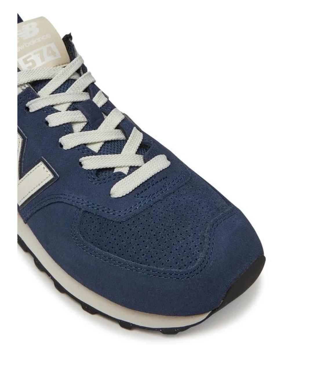 NEW BALANCE Темно-синие замшевые кроссовки, фото 6