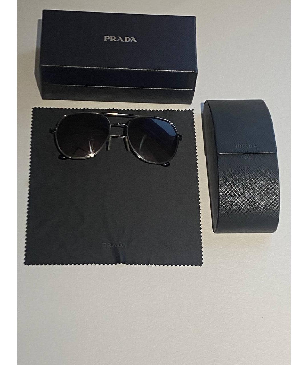 PRADA Мульти металлические солнцезащитные очки, фото 4