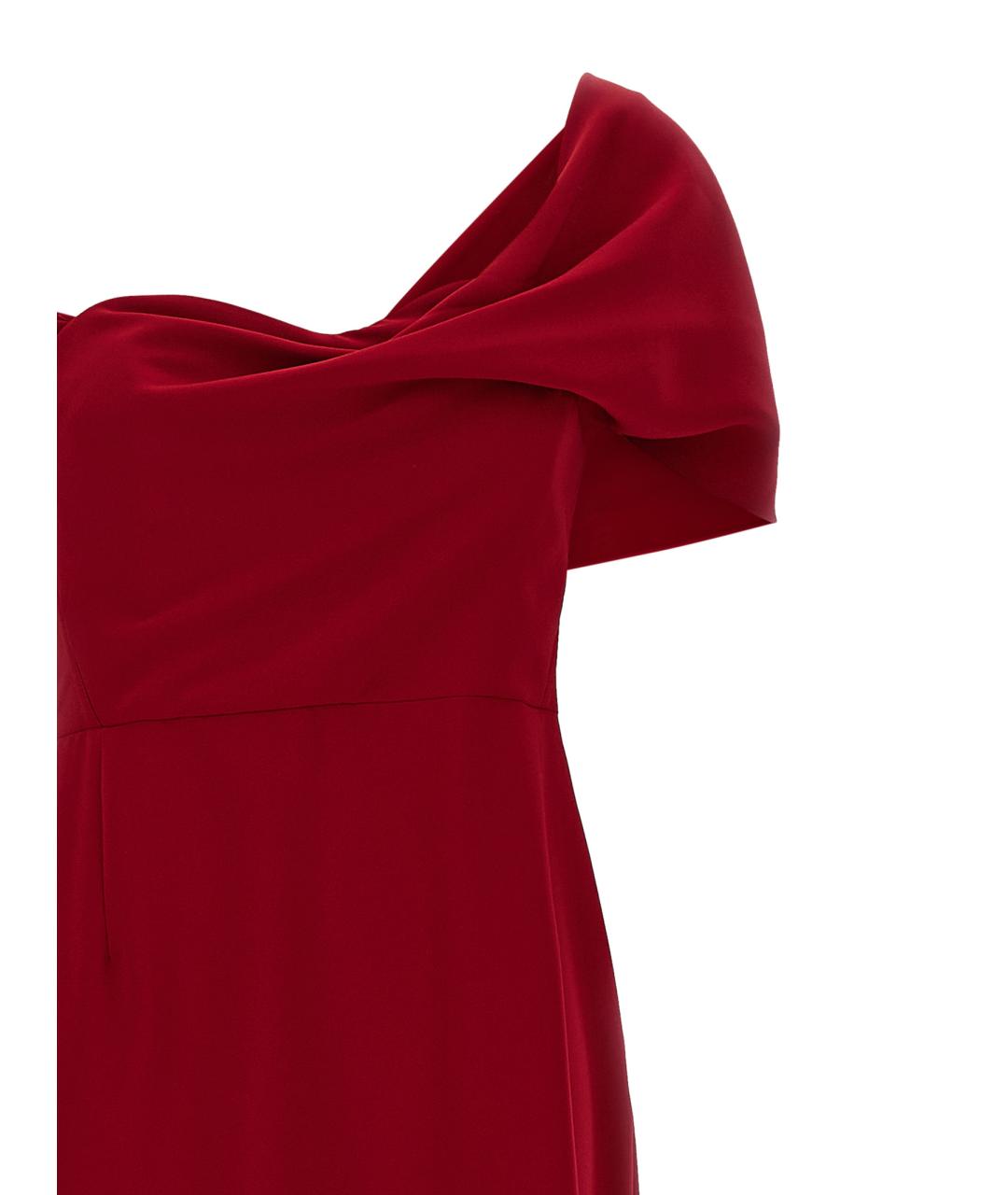 CAROLINA HERRERA Красное полиэстеровое вечернее платье, фото 3