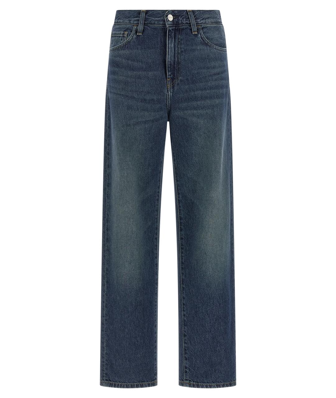 CARHARTT WIP Синие хлопковые прямые джинсы, фото 1