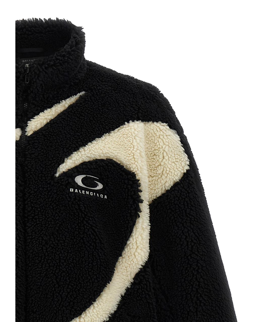 BALENCIAGA Черная полиэстеровая куртка, фото 3