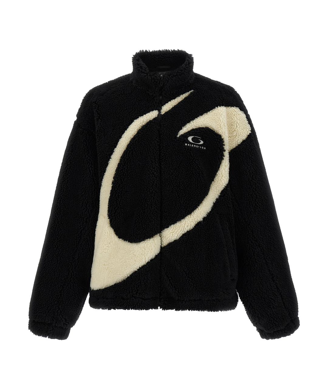 BALENCIAGA Черная полиэстеровая куртка, фото 1