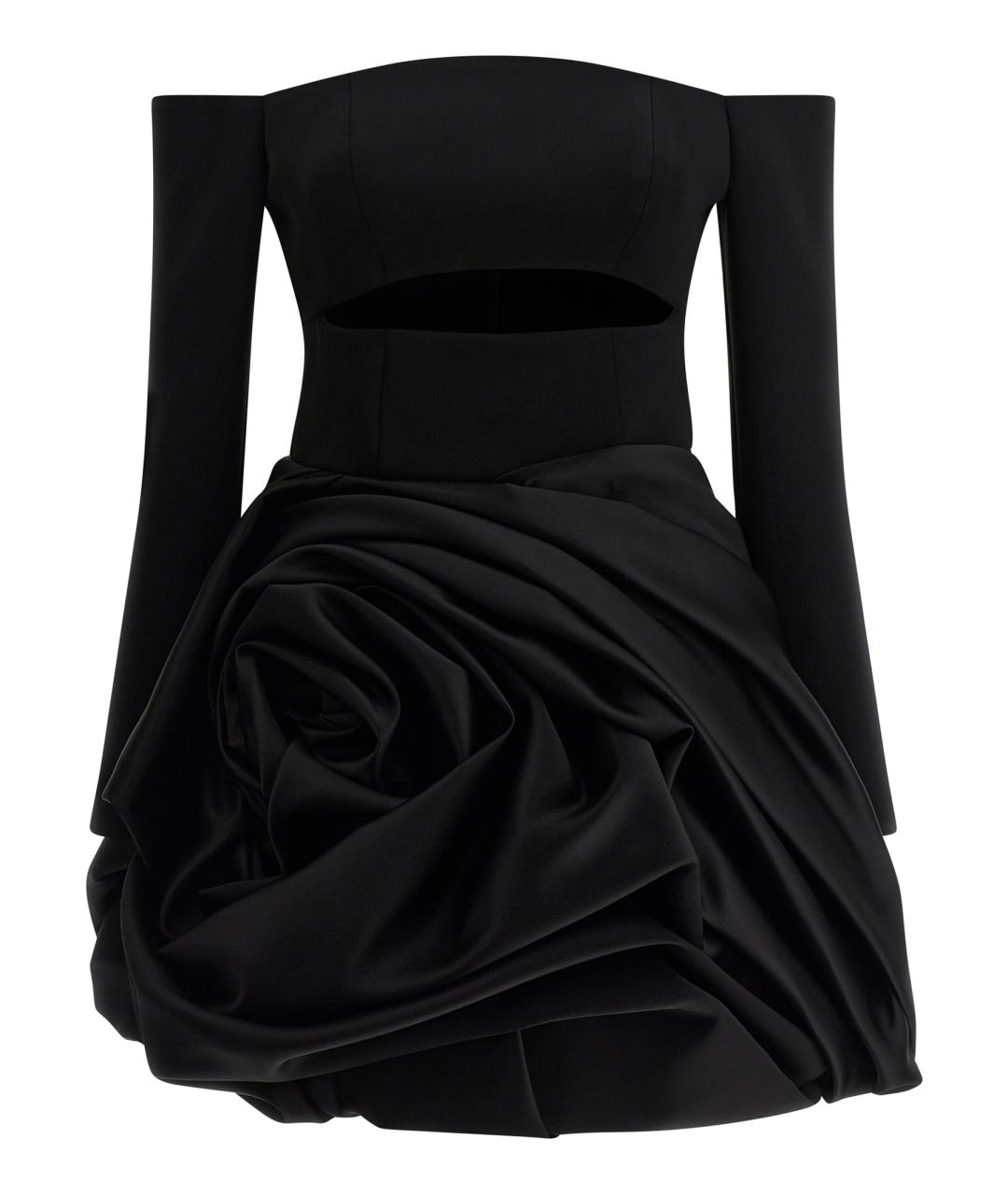 CAROLINA HERRERA Черное полиэстеровое платье, фото 1