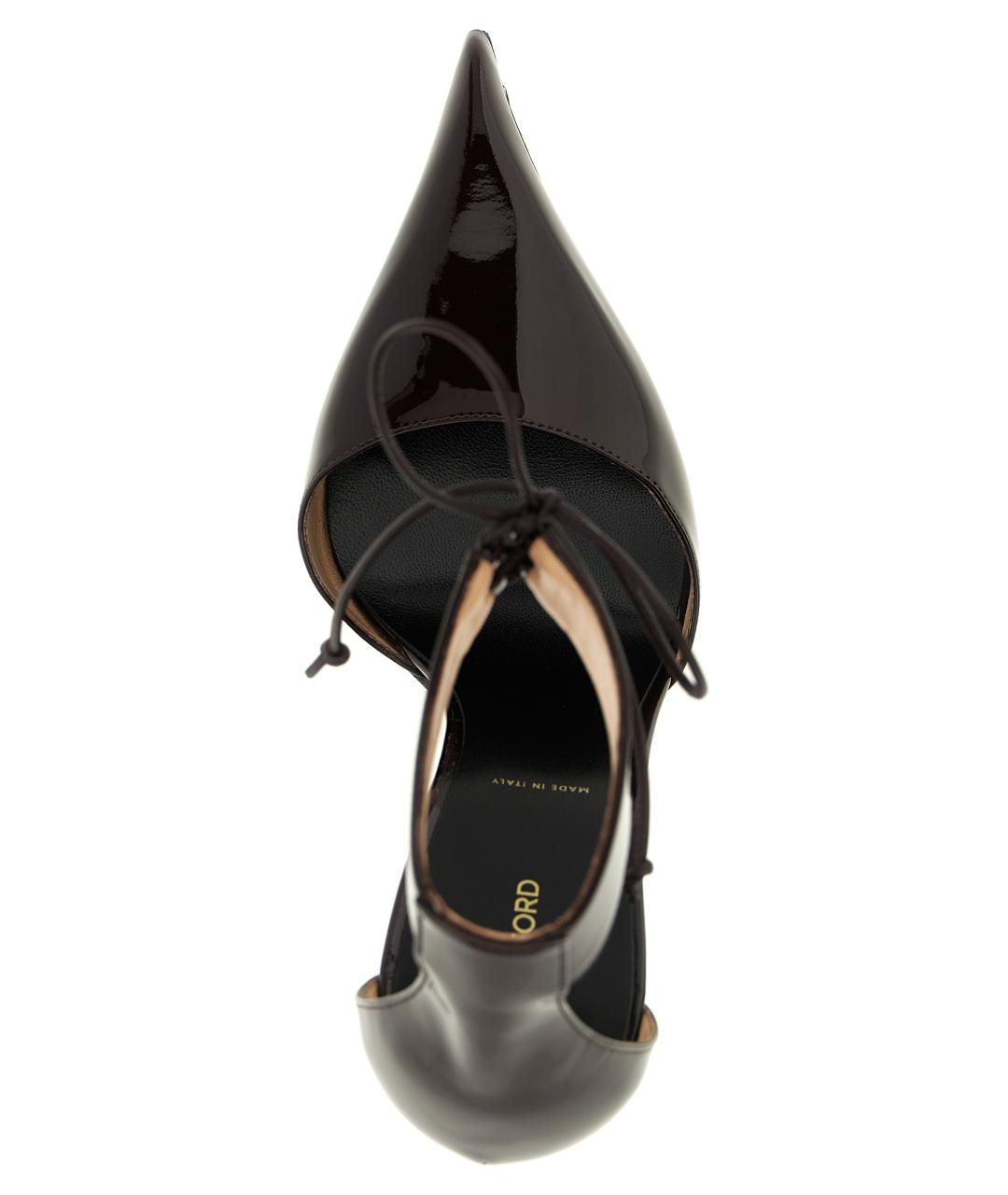 TOM FORD Бордовые кожаные туфли, фото 4